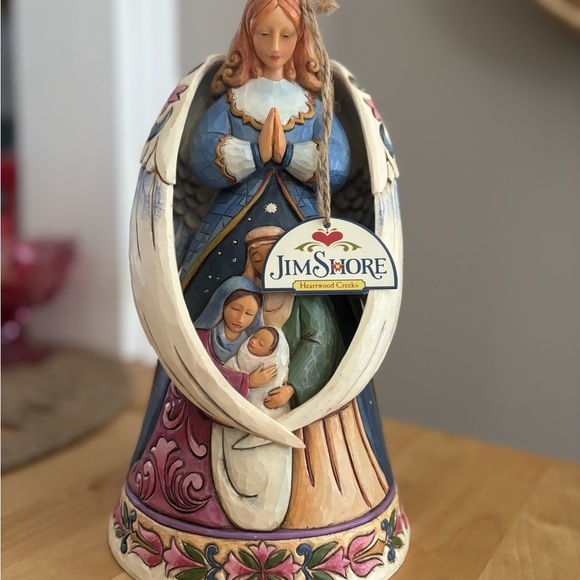 Jim Shore Heartwood Creek Angel of love “our Savior is born “ 4017633 11in - Picture 4 of 6